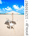 与那覇前浜にあったビーチパラソル 132930967