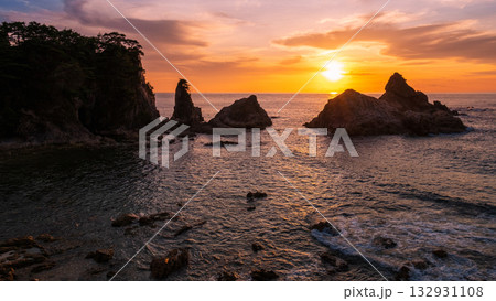 笹川流れ・夕景 132931108