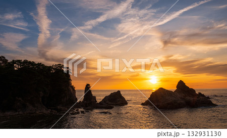 笹川流れ・夕景 132931130