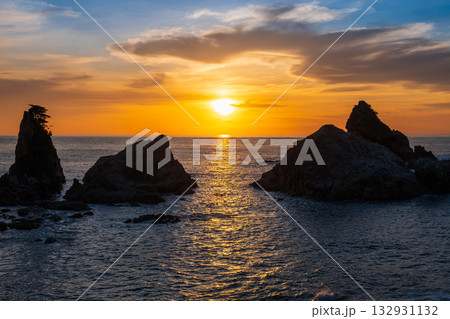 笹川流れ・夕景 132931132