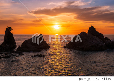 笹川流れ・夕景 132931139