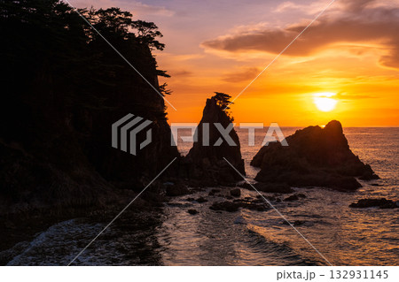 笹川流れ・夕景 132931145