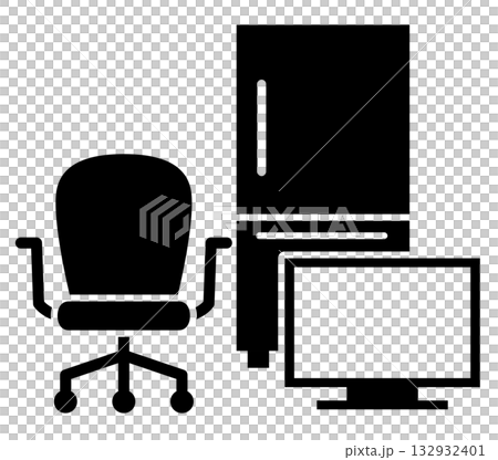 Furniture and appliances simple icons Furniture and appliances simple icons 132932401