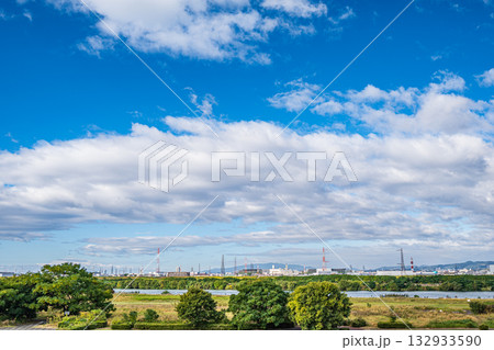 淀川風景　大阪府枚方市 132933590