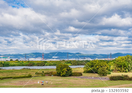 淀川風景 大阪府枚方市 淀川風景 大阪府枚方市 132933592