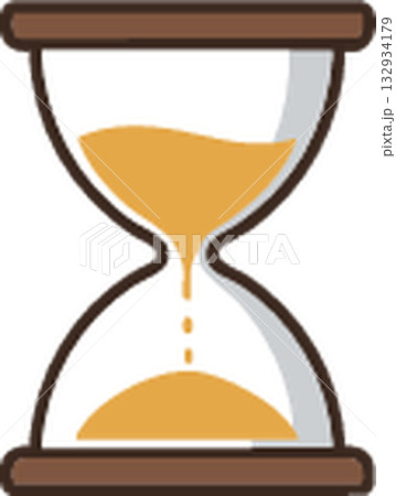 vector illustration of hourglass 132934179
