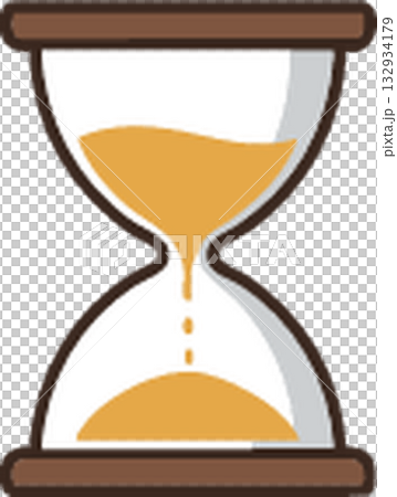 vector illustration of hourglass 132934179