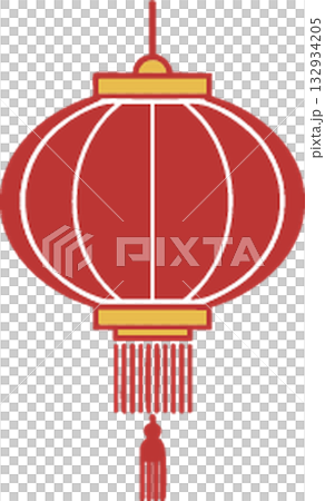 red chinese lantern with big red background 132934205