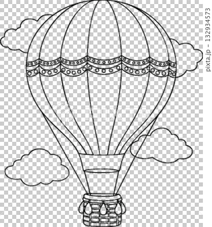hot air balloon in the sky 132934573