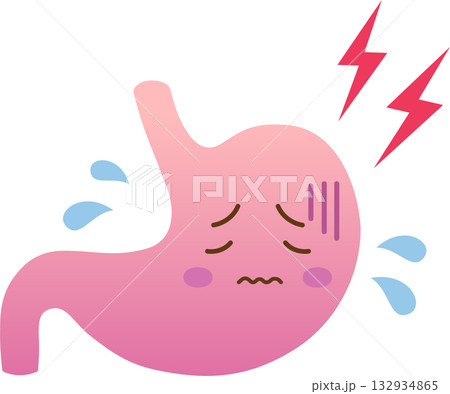 痛みを我慢する胃 痛みを我慢する胃 132934865