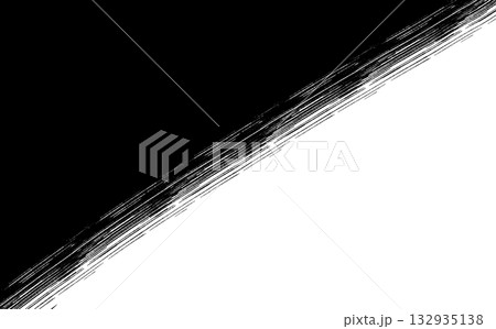 境目が横線リボンの和風背景イラスト素材 132935138