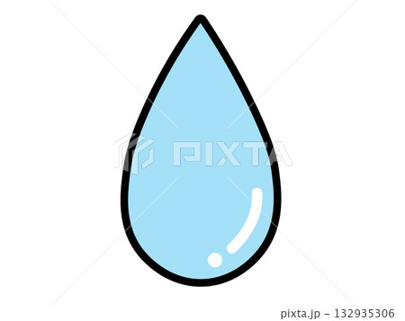 水滴アイコン（しずくのマーク） 132935306