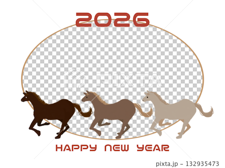 2026年馬年賀卡相框 132935473
