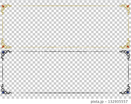 Neat antique frame - Gold and black Neat antique frame - Gold and black 132935557