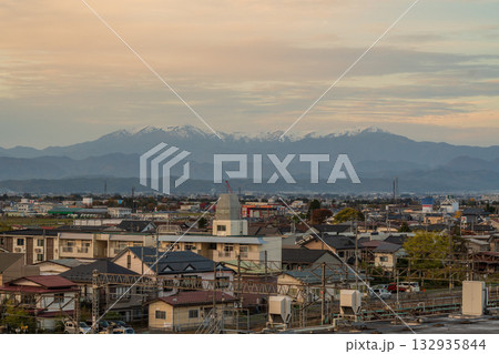 日本の福島県の磐梯山の美しい山容 132935844