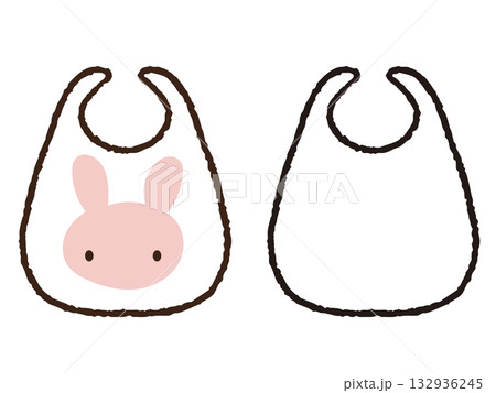 手描きのスタイ 手描きのスタイ 132936245