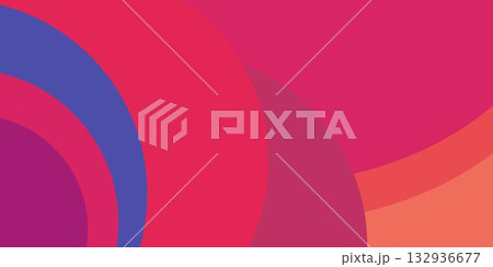Abstract background featuring overlapping circles in shades of pink, purple, and orange colors 132936677