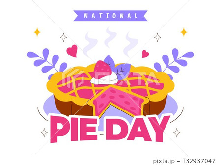 National Pie Day Vector Illustration On January 23 Featuring Delicious Pastry Shells And Various Fillings In a Flat Style Cartoon Background National Pie Day Vector Illustration On January 23 Featuring Delicious Pastry Shells And Various Fillings In a Flat Style Cartoon Background 132937047