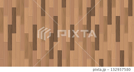 Realistic oak plank floor texture with straight wooden layout offering a clean interior background for vector design room visuals and natural timber material use in modern decor 132937580