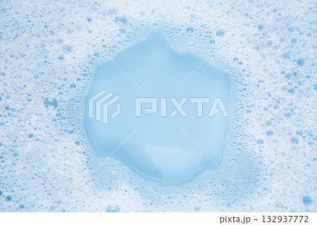 white soapy water on a blue background 132937772