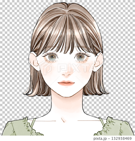 臉型「清新」_厚瀏海 臉型「清新」_厚瀏海 132938469