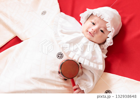 お宮参り　記念撮影　赤ちゃん 132938648