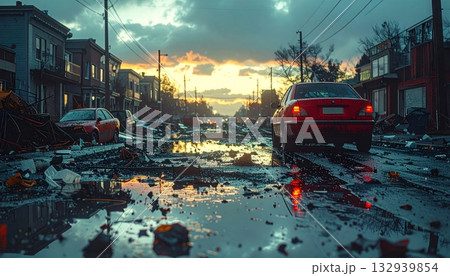 Night-time urban street time-lapse showing city traffic and architecture Night-time urban street time-lapse showing city traffic and architecture 132939854