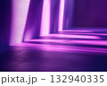 Purple wall with light and shadow. Abstract background. 3d rendering 132940335