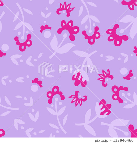 Bright Modern Bold Floral Pattern Bright Modern Bold Floral Pattern 132940460