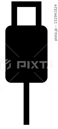 USB-A端子のアイコンイラスト USB-A端子のアイコンイラスト 132941824