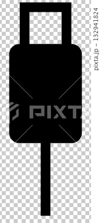 USB-A端子のアイコンイラスト USB-A端子のアイコンイラスト 132941824