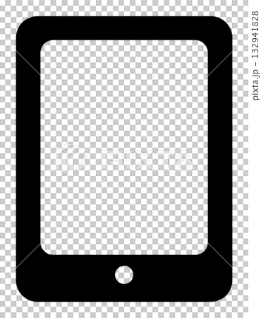 Tablet device icon illustration 132941828