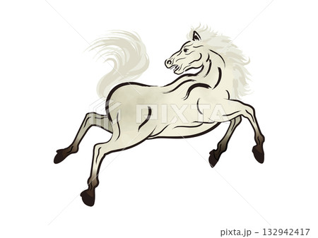 馬イラスト68 132942417