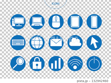 Internet icon pictogram vector illustration set Internet icon pictogram vector illustration set 132942460