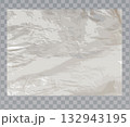 White Cellophane Plastic Vector Background 132943195