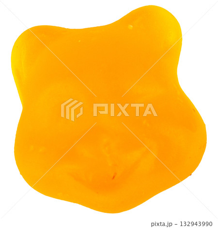 Pile of Colorful Gummy bear Candies Isolated on White Background 132943990
