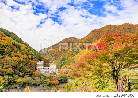 黒部峡谷　トロッコ鉄道 132944606