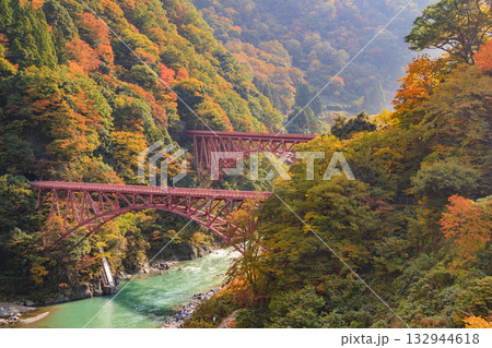 黒部峡谷　トロッコ鉄道 132944618