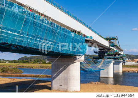 橋梁工事現場 132944684
