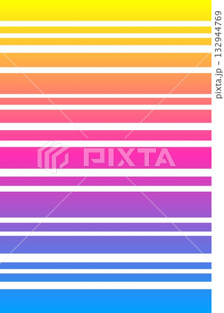 ボーダー模様　グラデーション 132944769