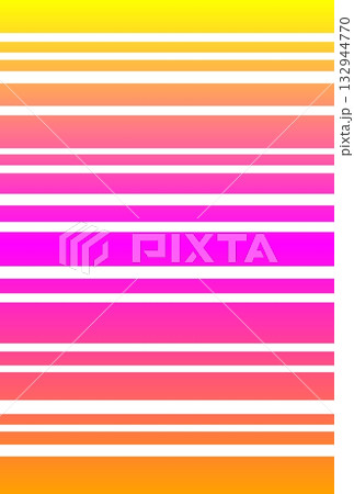 ボーダー模様　グラデーション 132944770