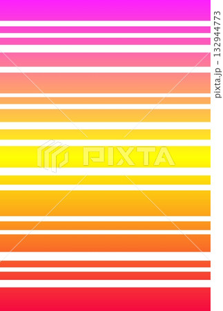 ボーダー模様　グラデーション 132944773