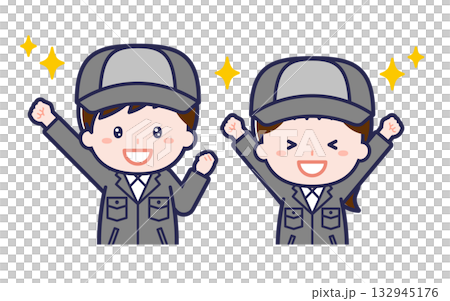 工場作業員／2人組／男女 03 132945176