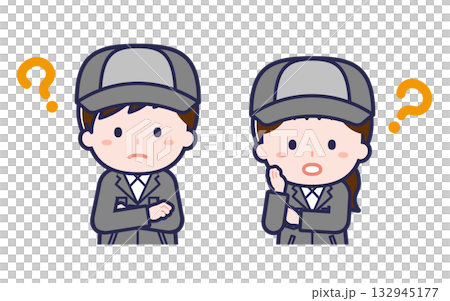 Factory worker / Duo / Male and female 04 132945177