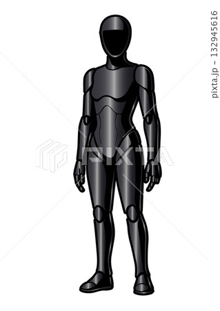 ヒューマノイドロボット(直立ポーズ) ヒューマノイドロボット(直立ポーズ) 132945616