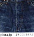 デニム生地テクスチャー ボタンフライ 132945674