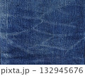 デニム生地テクスチャー 擦れしわの色落ち 2	 132945676