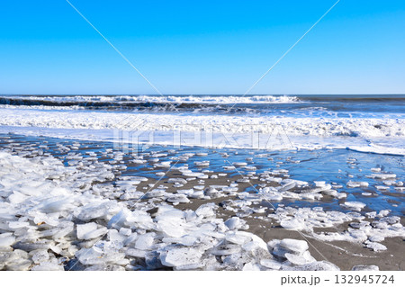 北海道 大津海岸 ジュエリーアイス 北海道 大津海岸 ジュエリーアイス 132945724