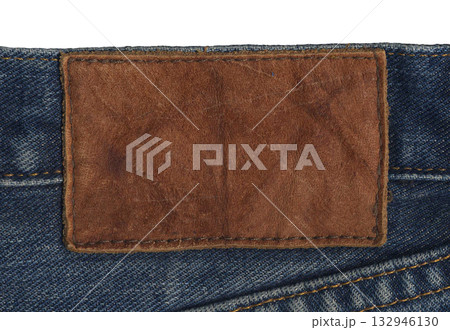 古いジーンズの革パッチ - 3 古いジーンズの革パッチ - 3 132946130