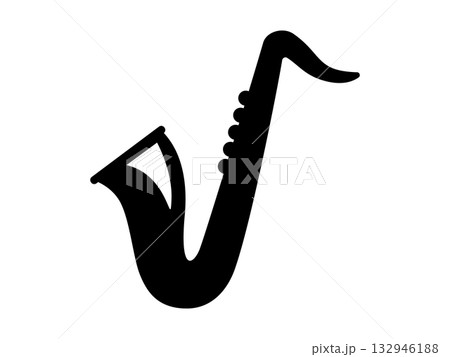 サックスのアイコン　モノトーン 132946188